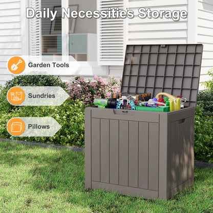 31-Gallon Outdoor Storage Box – Waterproof & UV-Resistant Patio Deck Organizer for Cushions, Toys, Tools & Garden Essentials