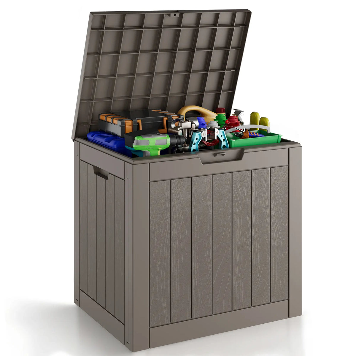31-Gallon Outdoor Storage Box – Waterproof & UV-Resistant Patio Deck Organizer for Cushions, Toys, Tools & Garden Essentials