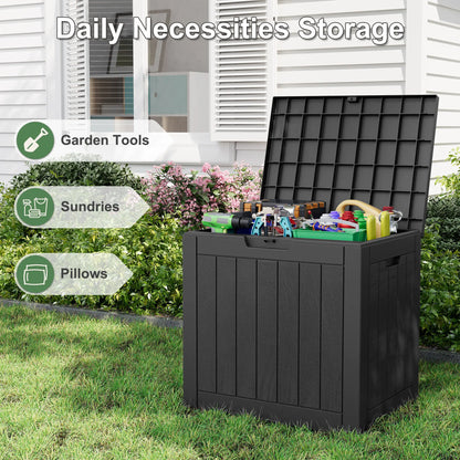 31-Gallon Outdoor Storage Box – Waterproof & UV-Resistant Patio Deck Organizer for Cushions, Toys, Tools & Garden Essentials