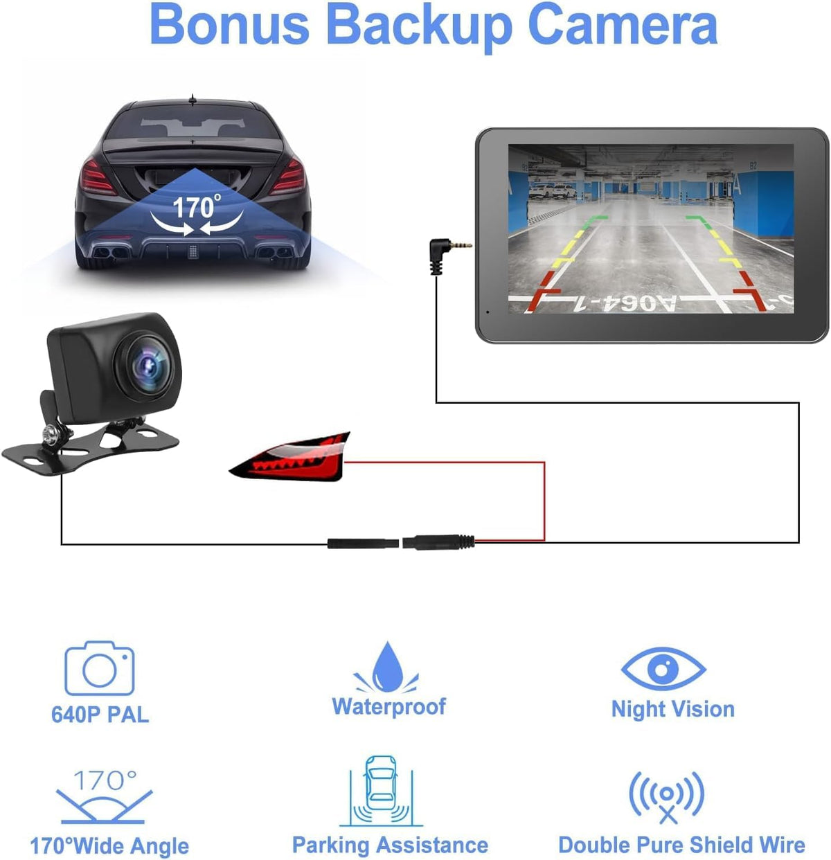 2026 Upgraded Wireless CarPlay Adapter, 1080p App Mirroring, Android Auto Ready for Android & iPhone, Portable Media Player Monitor for Cars/RVs/Trucks, Car Accessories, Auto Accessories Interior