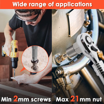 39-Piece Damaged Screw Extractor Set – Heavy Duty Bolt & Nut Remover Kit for Rusted, Stripped & Stuck Fasteners