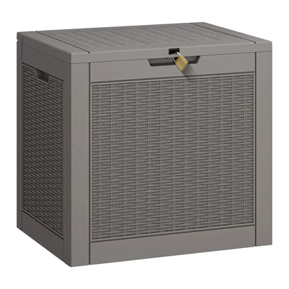 31-Gallon Outdoor Storage Box – Waterproof & UV-Resistant Patio Deck Organizer for Cushions, Toys, Tools & Garden Essentials